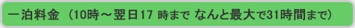 一泊料金　(10時?翌日17 時まで なんと最大で31時間まで)